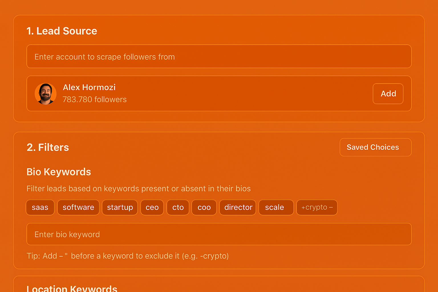 All-in-One Outreach Platform Interface